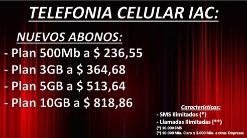 TELEFONIA CELULAR: NUEVO ABONOS ILIMITADOS
