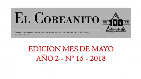 EL COREANITO EDICION Nº 15 - 14/05/2018