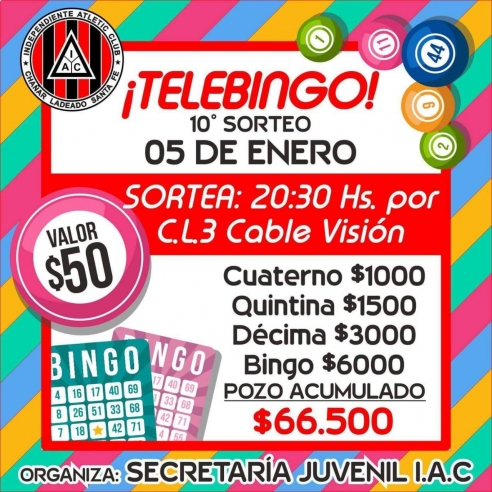 TELEBINGO IAC: SE ARRANCÓ EL 2021 JUGANDO - 05/01/21